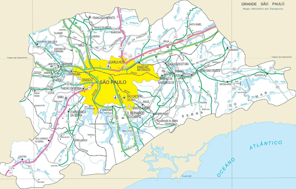 지도 São Paulo
